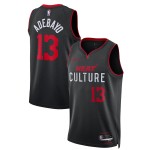 Maillot NBA Miami Heat Bam Adebayo Nike 2023-24 City Edition Noir Swingman - Homme